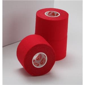 Athletic Tape 100% Cotton 1.5"x10yd Red Non-Sterile 32Rl/Ca