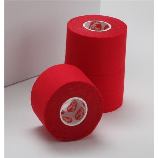 Athletic Tape 100% Cotton 1.5"x10yd Red Non-Sterile 32Rl/Ca