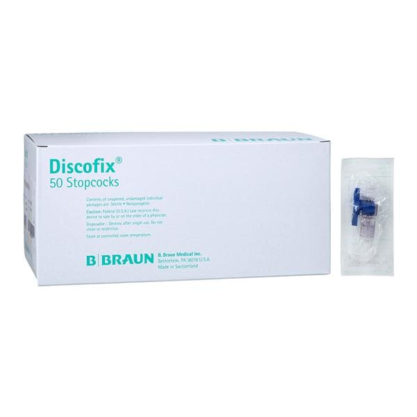 Discofix 1-Way Stopcock Priming Volume 0.20mL F LL/Spn Cnctr 100/Ca