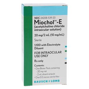 Miochol-E Kit Intraocular Solution 20mg w/Diluent Blister Pack 2mL/Vl