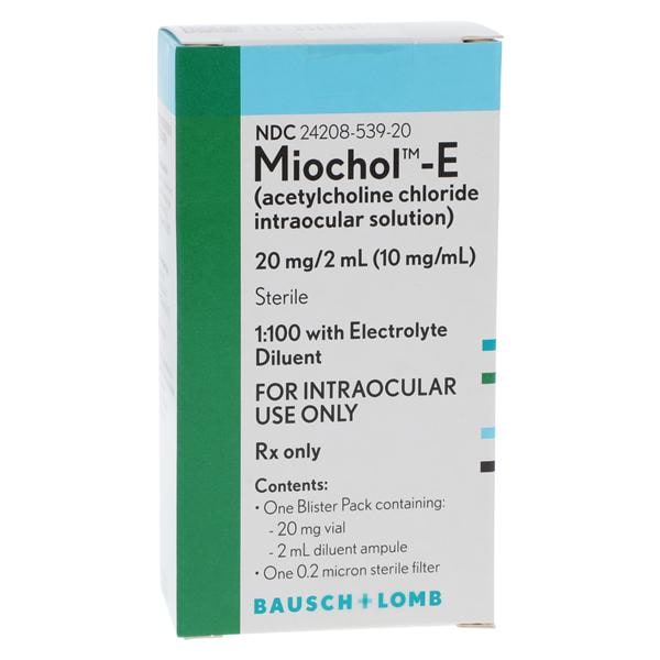 Miochol-E Kit Intraocular Solution 20mg w/Diluent Blister Pack 2mL/Vl