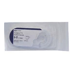 Surgipro II Suture 6-0 24" Polypropylene Monofilament CV-1 Blue 36/Ca