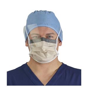 FluidShield Surgical Combination Mask / Shield ASTM 2 AntFg Orang/Blu/Clr 25/Bx, 4 BX/CA