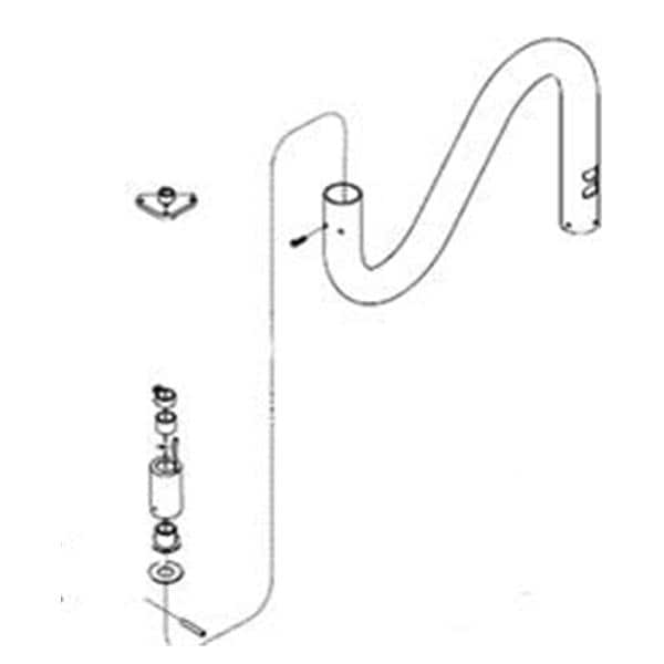 Down Tube Assembly For 354/355 Mobile Light Ea