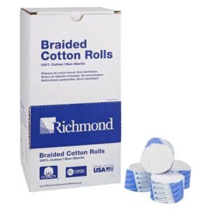 Braided Cotton Roll 1.5 in Non Sterile 2000/Bx