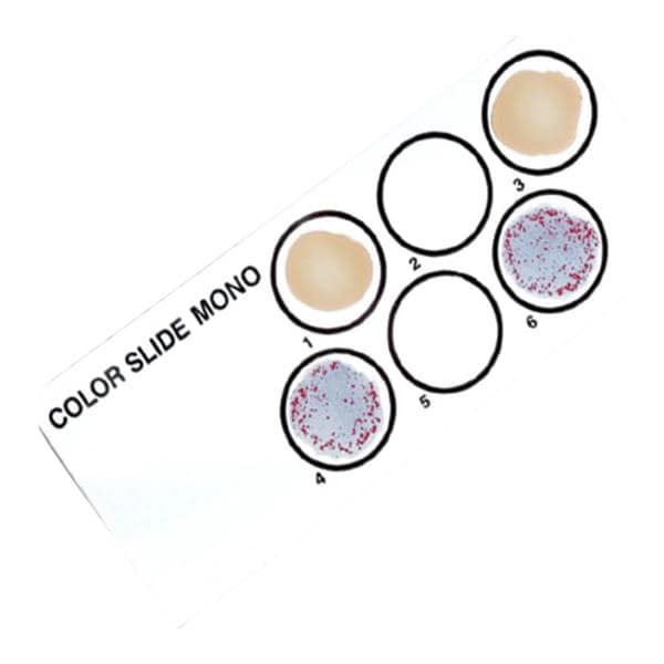 Color Slide II Mononucleosis Test Kit Moderately Complex 50/Kit