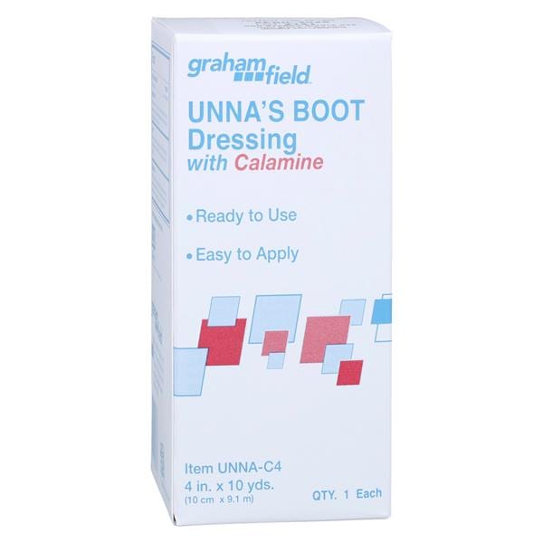 Unna Boot Bandage Zinc Paste/Calamine 4"x10yd 12/Bx