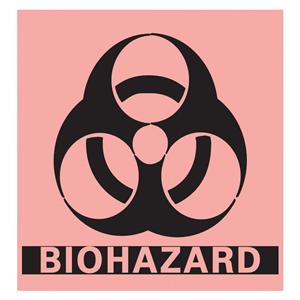 Label Biohazard Pre-Cut 5x5 250/Rl 250/Rl