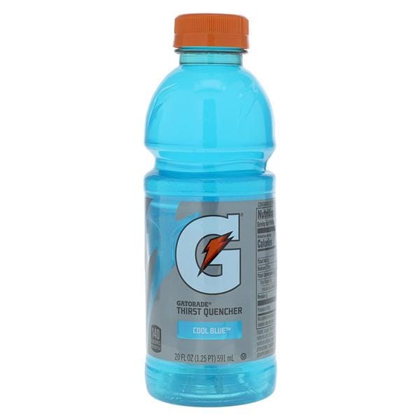 Gatorade Sports Beverage Cool Blue 20oz Wide Mouth Bottle 24/Ca