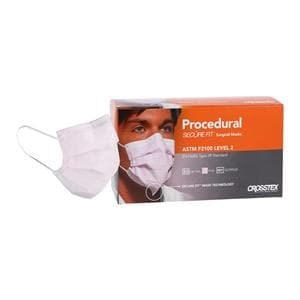 Secure Fit Procedure Mask ASTM Level 2 Pink Adult 50/Bx