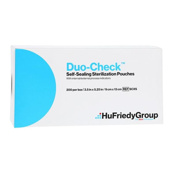 Duo Check Sterilization Pouch Self Seal 3.5 in x 5.25 in 200/Bx