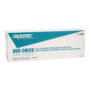 Duo Check Sterilization Pouch Self Seal 3.5 in x 9 in 200/Bx