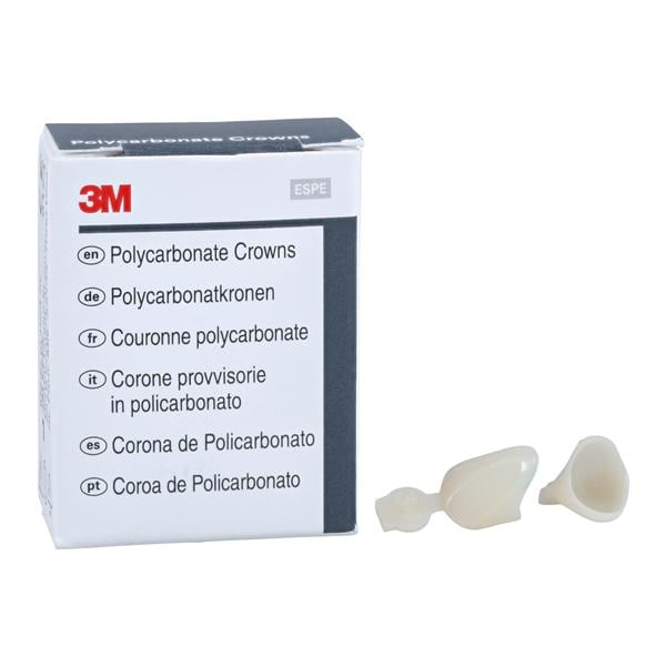 3M™ Polycarbonate Crowns Size 34 Rt Cspd Upr&Lwr Replacement Crowns 5/Bx