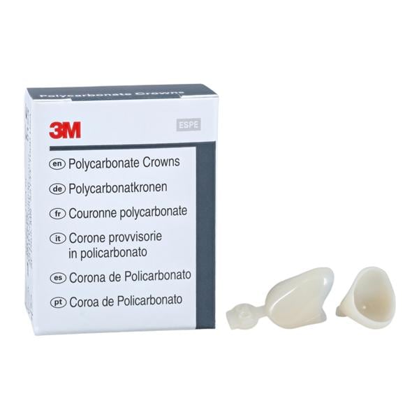 3M™ Polycarbonate Crowns Size 301 Rght Cspd Upr&Lwr Replacement Crowns 5/Bx