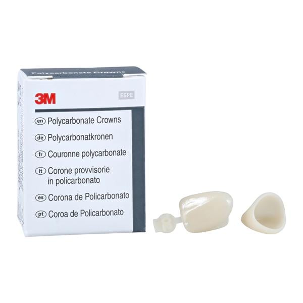 3M™ Polycarbonate Crowns Size 102 Upper Left Central Replacement Crowns 5/Bx