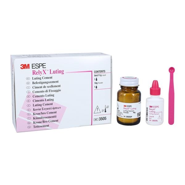 3M RelyX Luting Resin Modified Glass Ionomer Hand Mix Cement WO 16 Gm Intr Kt Ea, 10 EA/CA