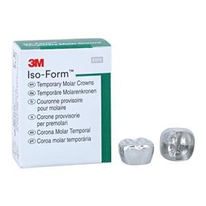 3M™ Iso-Form™ Temporary Metal Crowns Size L77 2nd LLM Replacement Crowns 5/Bx