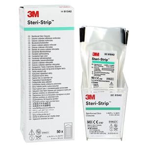 Steri-Strip Skin Closure Strip Non-Woven Rayon Backed 1/4x1-1/2" White 50/Bx, 4 BX/CA