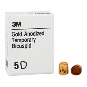 3M™ Unitek™ Gold Anodized Crowns Size 0 2nd LRB Replacement Crowns 5/Bx
