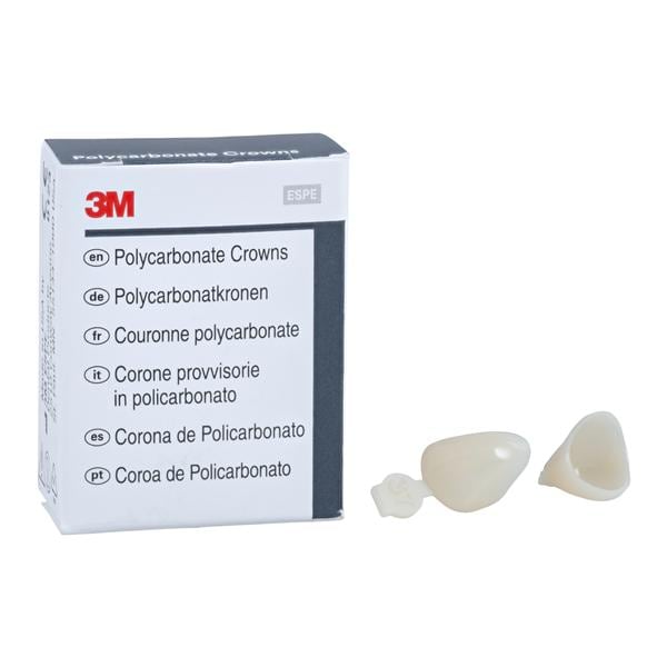 3M™ Polycarbonate Crowns Size 37 Lft Cspd Upr&Lwr Replacement Crowns 5/Bx