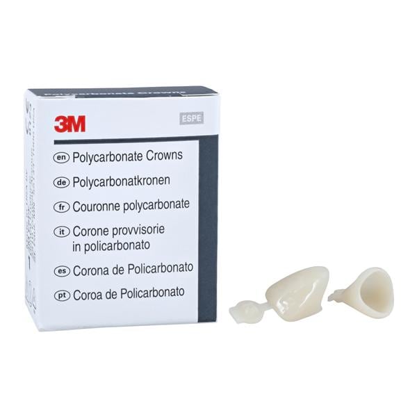 3M™ Polycarbonate Crowns Size 13 Upper Right Central Replacement Crowns 5/Bx