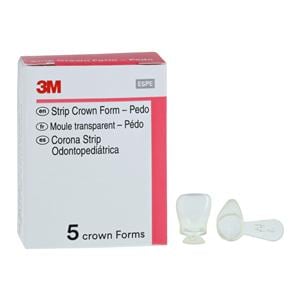 3M™ Unitek™ Strip Crown Form Size 3 Replacement Crowns Prmry Upr Lft Cntrl 5/Bx