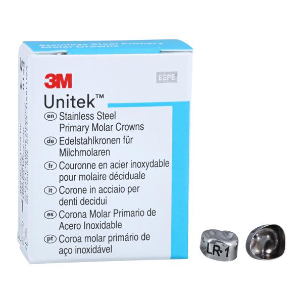 3M™ Unitek™ Stainless Steel Crowns Size 1 1st Pri LRM Replacement Crowns 5/Bx