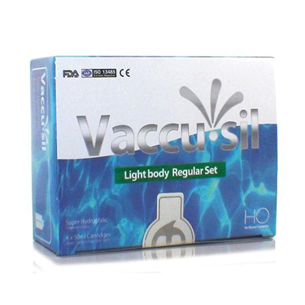 Vaccu-Sil Impression Material Regular Set 50 mL Light Body Refill 4/Bx