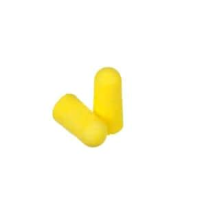 E-A-R TaperFit 2 Uncorded Earplugs Yellow Polyurethane Foam Single Use 2000/Ca