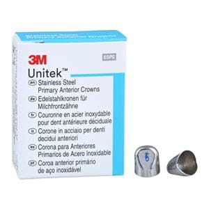 3M™ Unitek™ Stainless Steel Crowns Size 6L Pri Ant Lwr Cspd Replacement 5/Bx