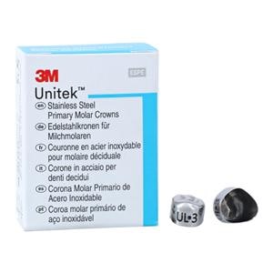 3M™ Unitek™ Stainless Steel Crowns Size 3 1st Pri ULM Replacement Crowns 5/Bx