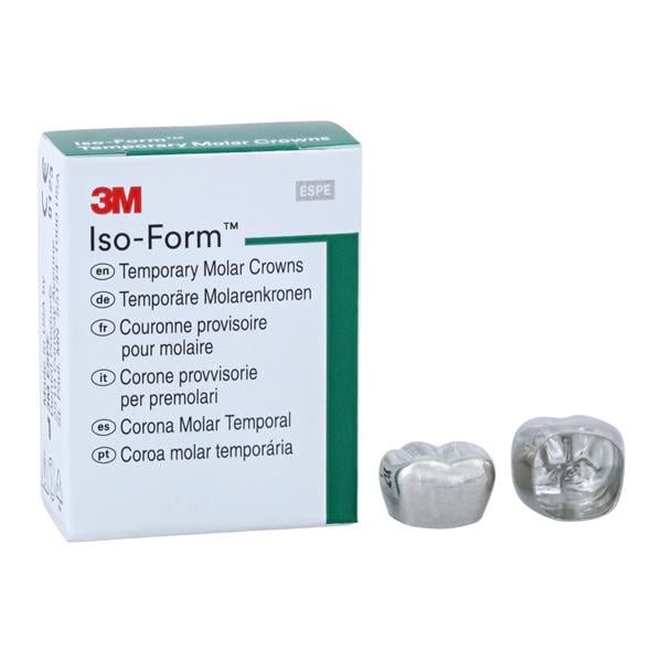 3M™ Iso-Form™ Temporary Metal Crowns Size L61 1st LLM Replacement Crowns 5/Bx