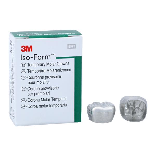 3M™ Iso-Form™ Temporary Metal Crowns Size L67 1st LLM Replacement Crowns 5/Bx