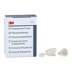 3M™ Polycarbonate Crowns Size 15 Upper Left Central Replacement Crowns 5/Bx