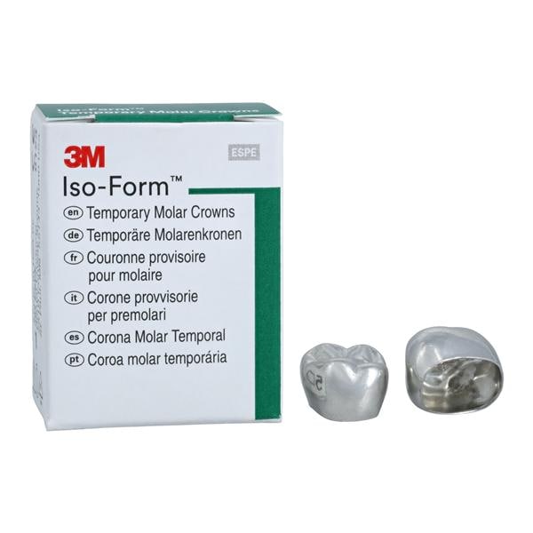 3M™ Iso-Form™ Temporary Metal Crowns Size U79 2nd UL Mol Replacement Crowns 5/Bx