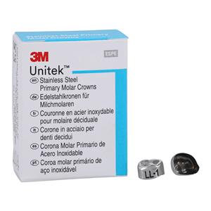 3M™ Unitek™ Stainless Steel Crowns Size 1 1st Pri LLM Replacement Crowns 5/Bx