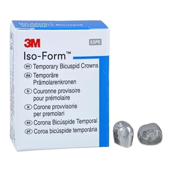 3M™ Iso-Form™ Temporary Metal Crowns Size U50 2nd UR Bic Replacement Crowns 5/Bx