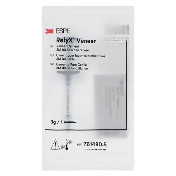 3M RelyX Veneer Resin Cement B0.5 / White 3 Gm Syringe Refill 3gm/Ea