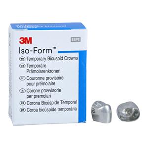 3M™ Iso-Form™ Temporary Metal Crowns Size U52 2nd UR Bic Replacement Crowns 5/Bx