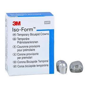 3M™ Iso-Form™ Temporary Metal Crowns Size U53 2nd UL Bic Replacement Crowns 5/Bx