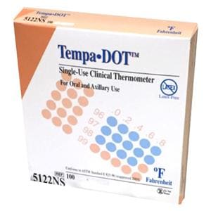 Tempa-DOT Thermometer Disposable 100/Bx