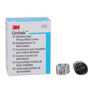 3M™ Unitek™ Stainless Steel Crowns Size 7 1st Pri LLM Replacement Crowns 5/Bx