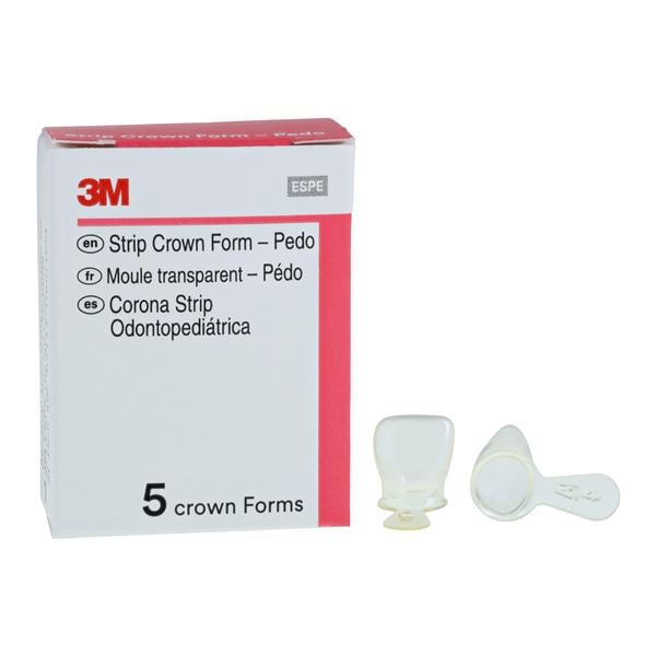 3M™ Unitek™ Strip Crown Form Size 4 Replacement Crowns Prmry Upr Lft Cntrl 5/Bx