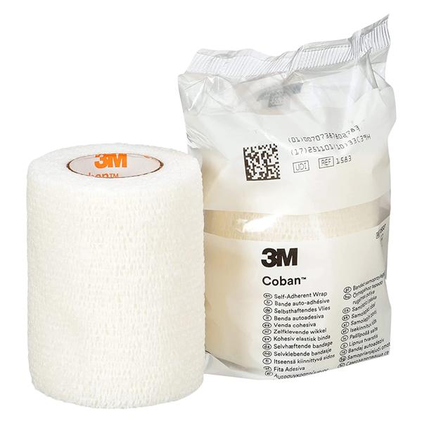 Coban Wrap Bandage Elastic 3"x5yd White Non-Sterile 24/Ca