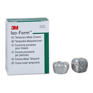 3M™ Iso-Form™ Temporary Metal Crowns Size L63 1st LLM Replacement Crowns 5/Bx