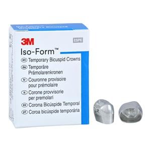 3M™ Iso-Form™ Temporary Metal Crowns Size U54 2nd UR Bic Replacement Crowns 5/Bx