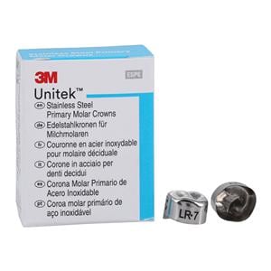 3M™ Unitek™ Stainless Steel Crowns Size 7 1st Pri LRM Replacement Crowns 5/Bx