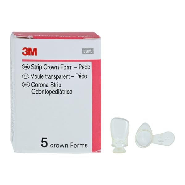 3M™ Unitek™ Strip Crown Form Size 4 Replacement Crowns Prim Upr Rght Lat 5/Bx