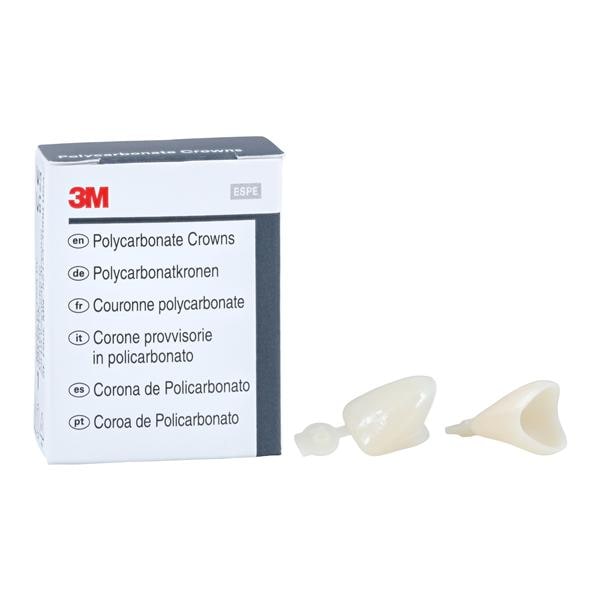 3M™ Polycarbonate Crowns Size 10 Upper Right Central Replacement Crowns 5/Bx