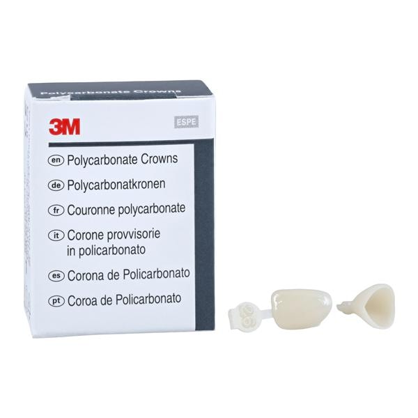3M™ Polycarbonate Crowns Size 26 Upper Left Lateral Replacement Crowns 5/Bx